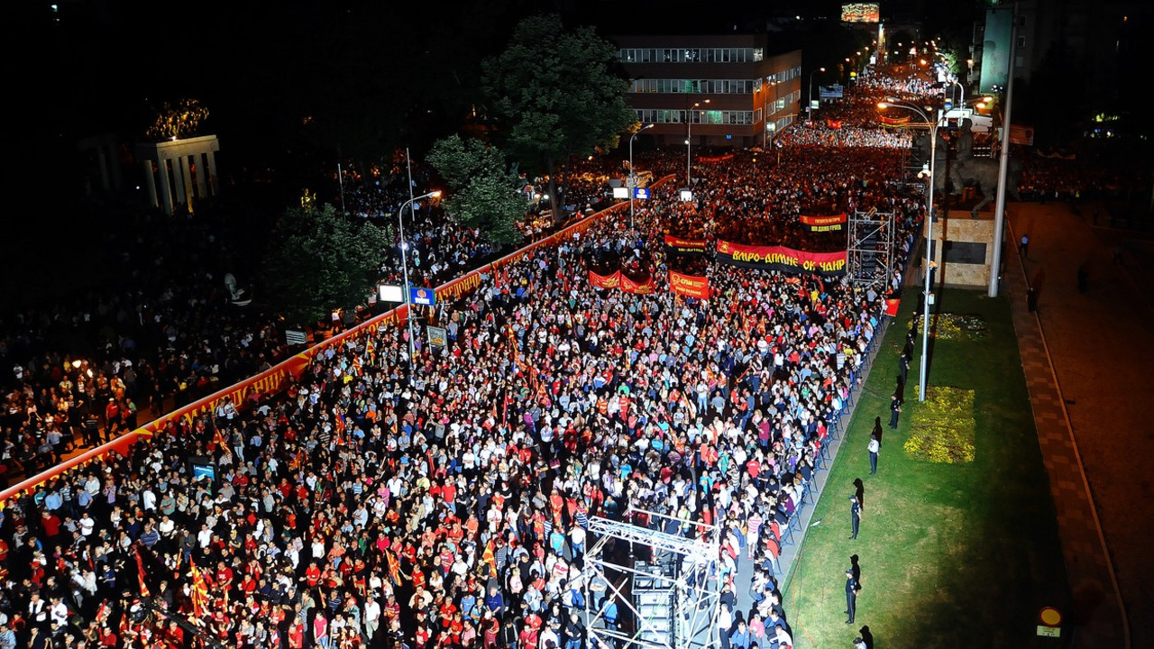Miting podrške vlasti u Skoplju