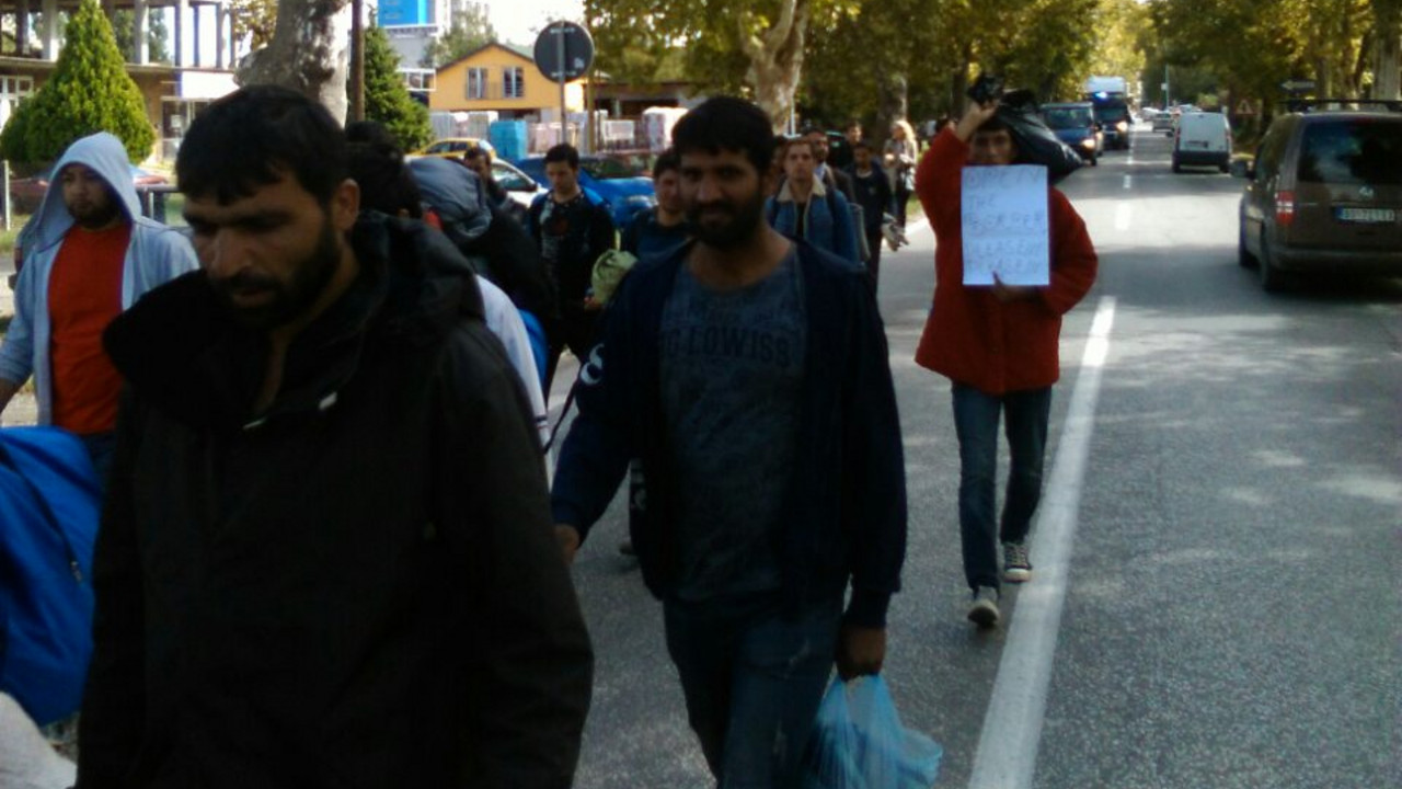 Protest migranata u Beogradu