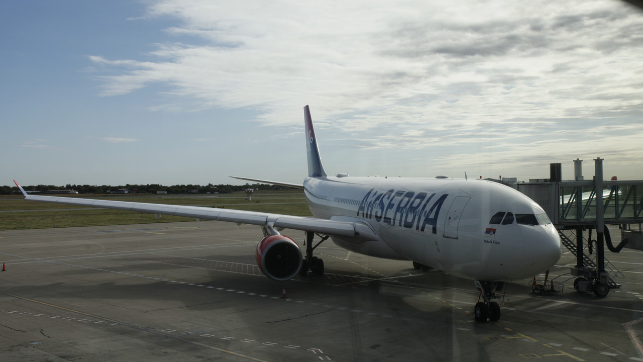 air serbia, avion