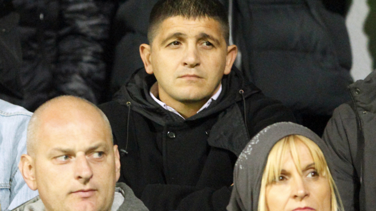 Perica Ognjenović na tribinama