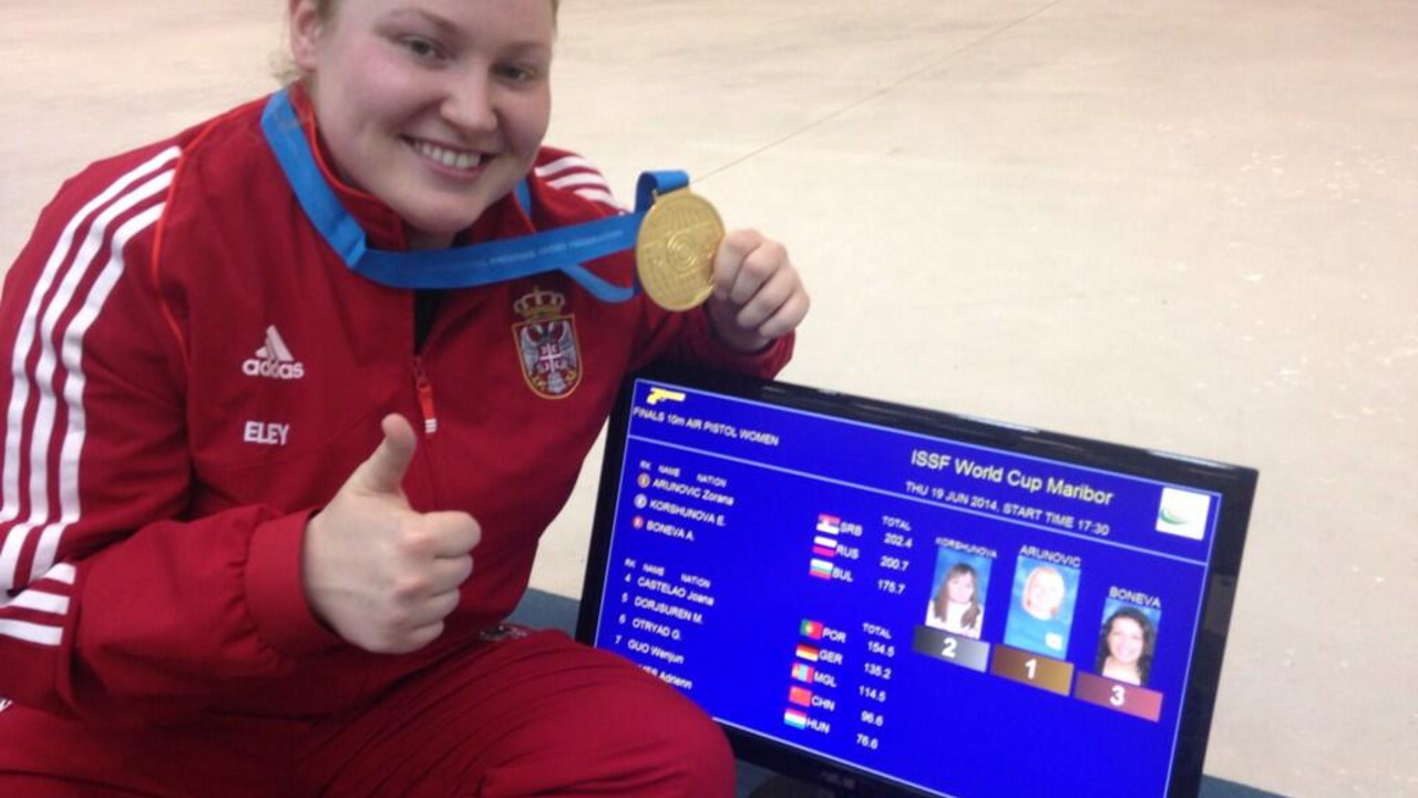Zorana Arunović - zlatna medalja na Svetskom kupu