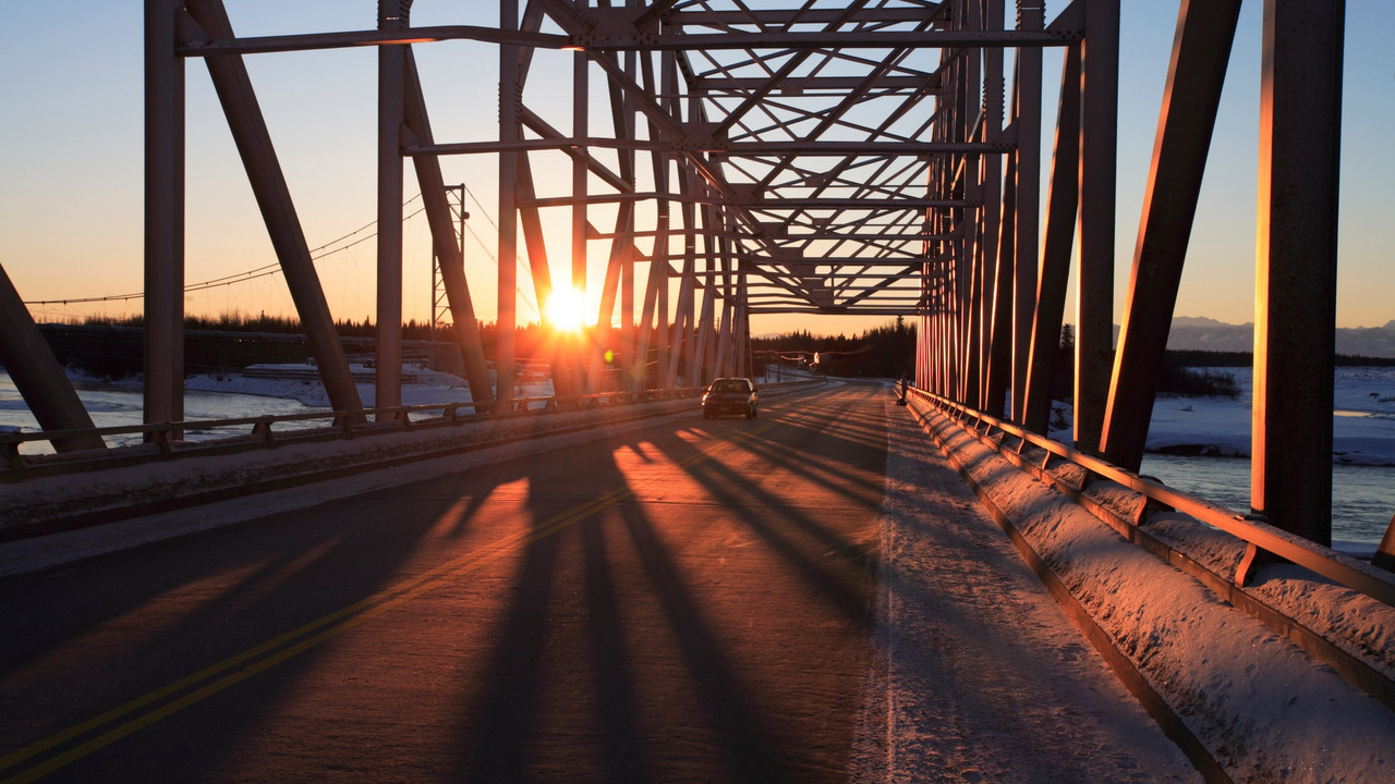 Aljaska, Tanana, most