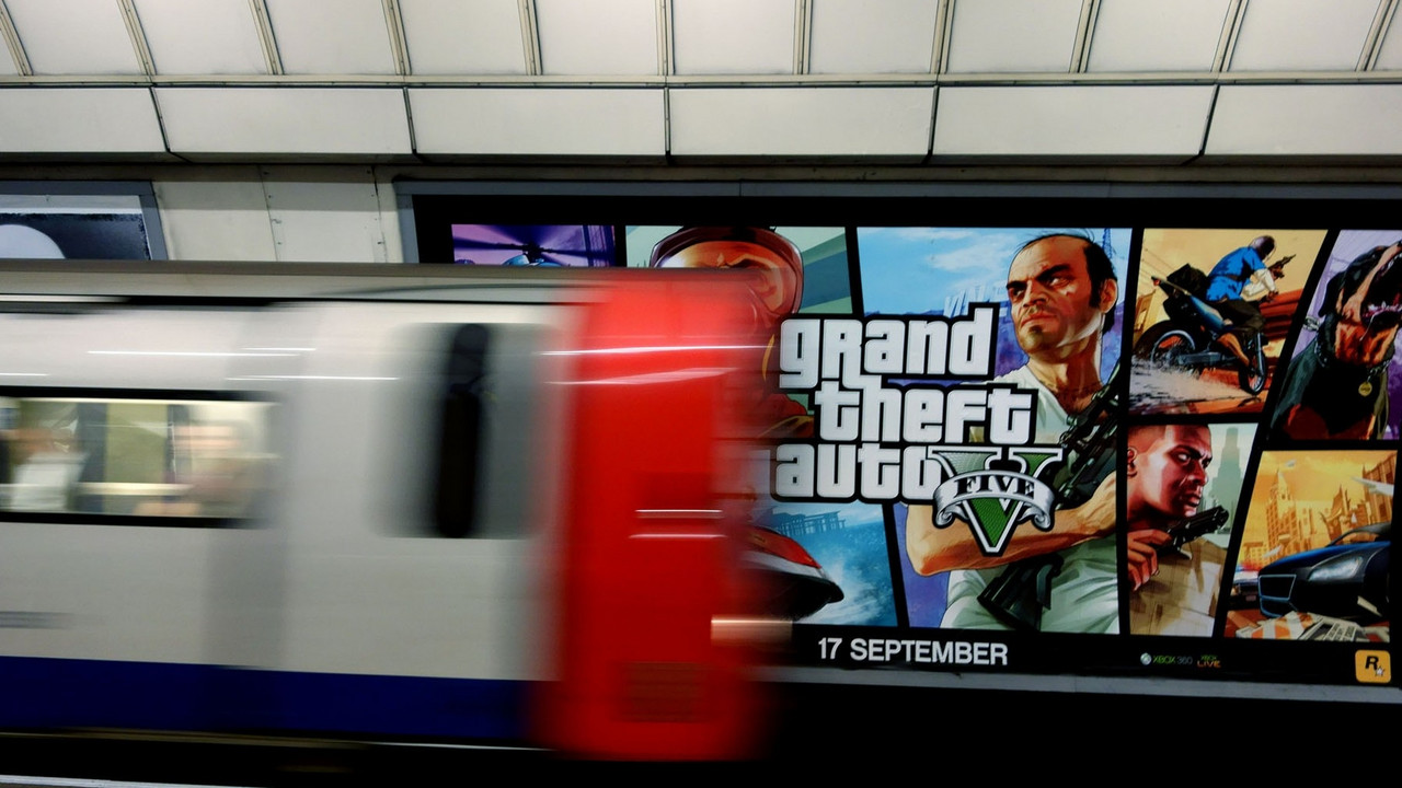 GTA V reklama u podzmenoj železnici