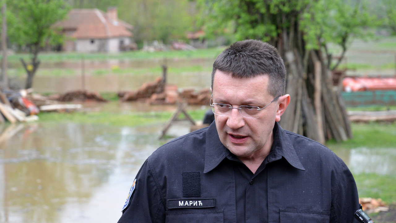 Nacelnik sektora za vanredne situacije MUP Srbije Predrag Marić