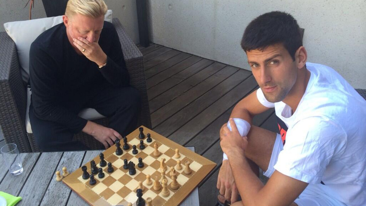 Novak Đoković i Boris Beker