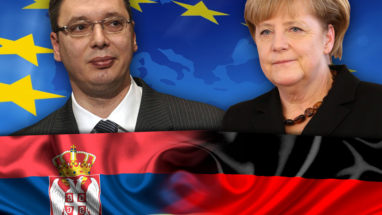 Aleksandrar Vučić i Angela Merkel