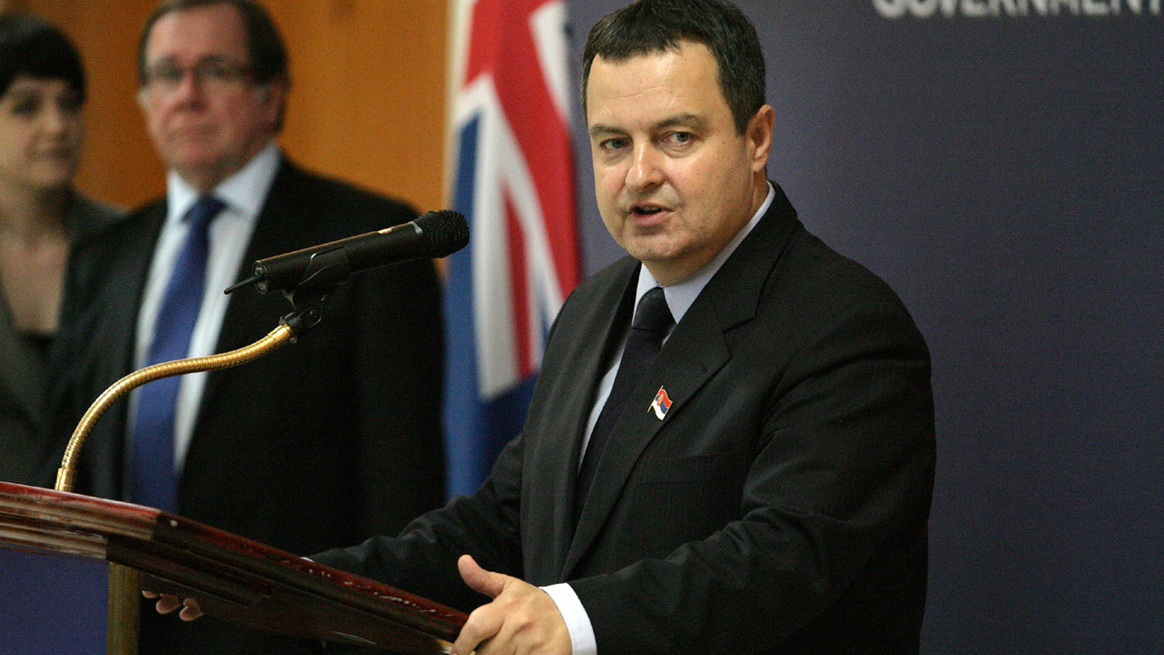 Ivica Dačić na konferenciji za novinare