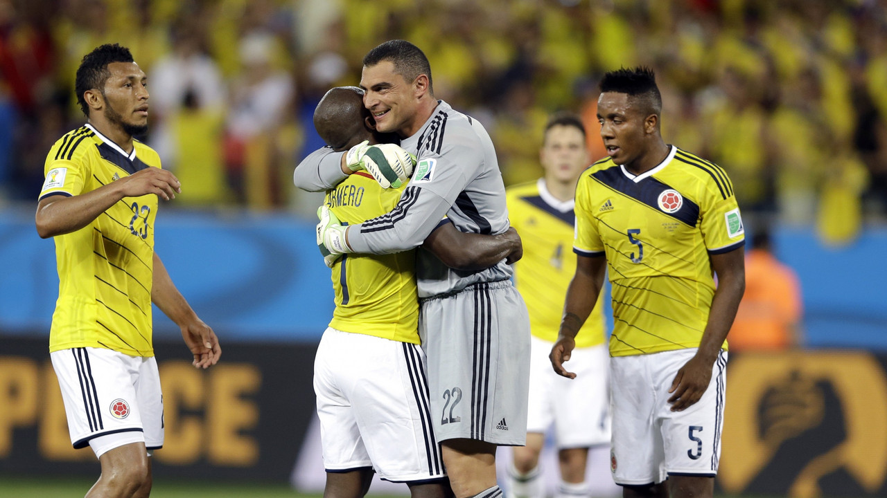 Farid Mondragon posle meča između Kolumbije i Japana na SP u Brazilu