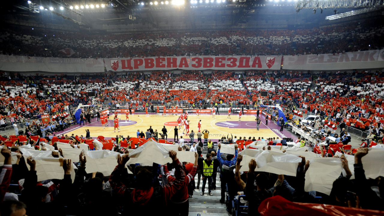 Debi Zvezde u Evroligi - panorama iz Kombank arene