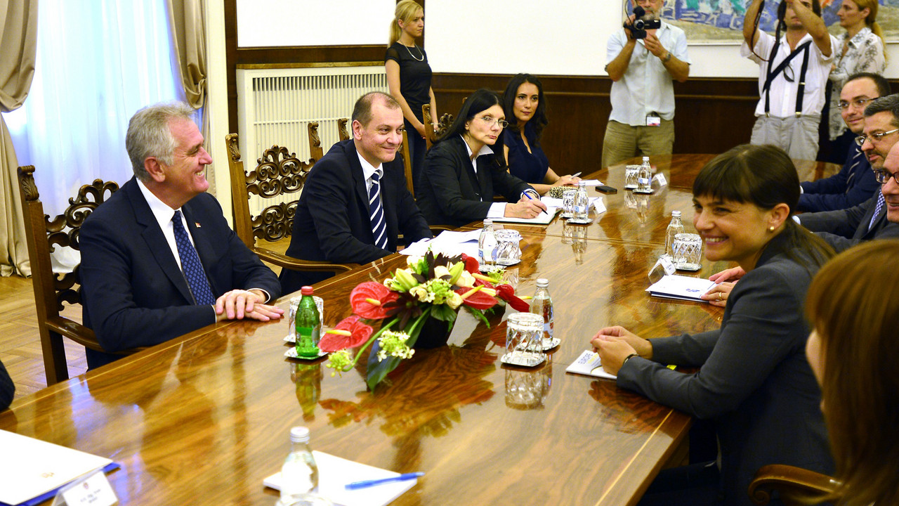 Tomislav Nikolić sa italijanskom delegacijom