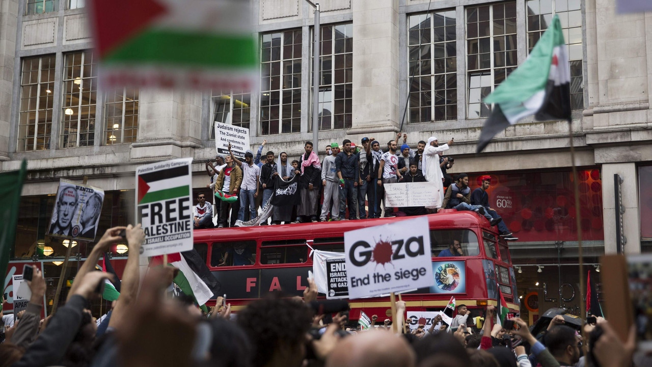 London, demonstracije, Palestina