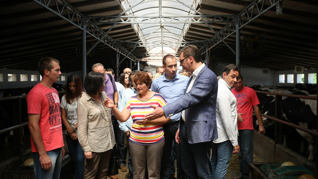 Vučić u poseti Bačkom Gradištu