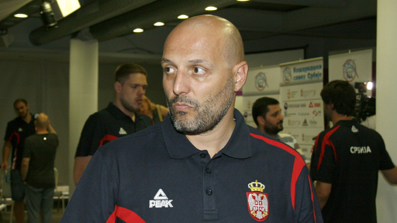 Selektor Srbije Aleksandar Đorđević na predstavljanju reprezentativaca u hotelu "Zira"