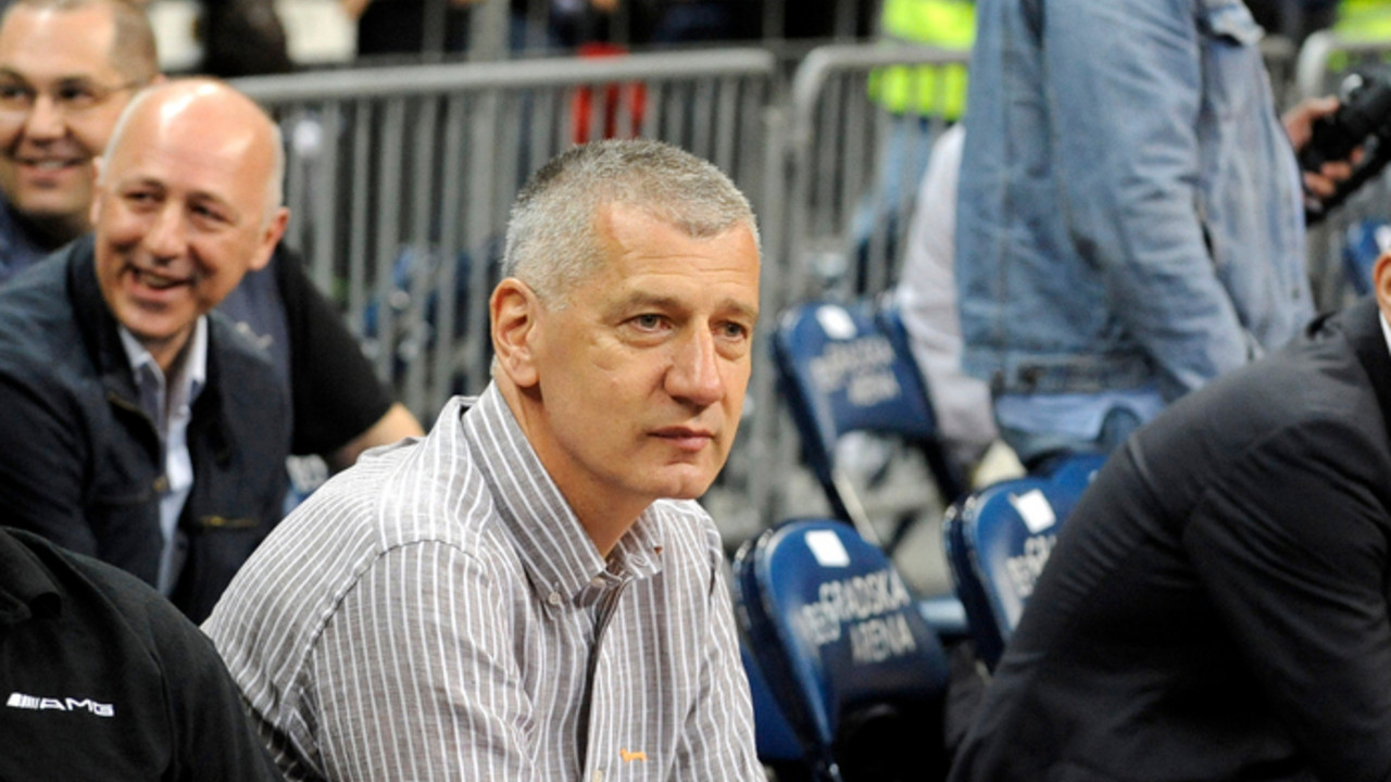 Aco petrović na polufinalnom meču fajnal-fora ABA lige između Partizana i Cedevite