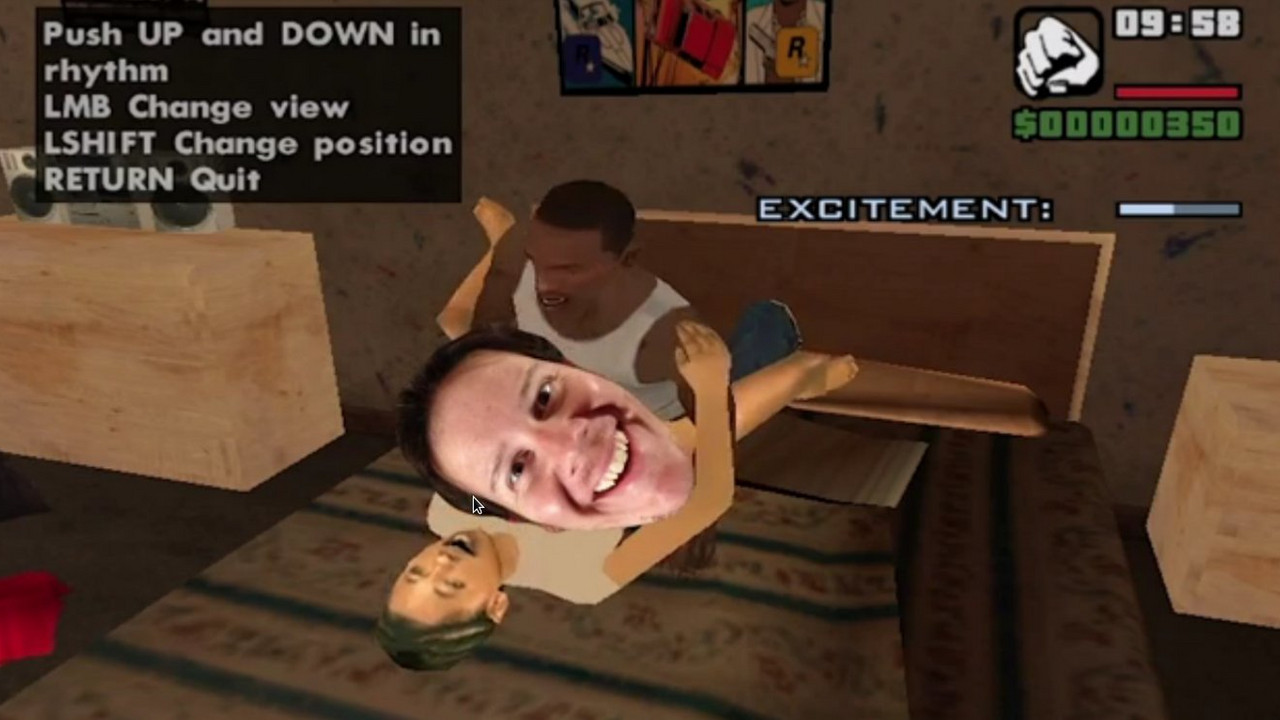 Scena seksa iz video igrice