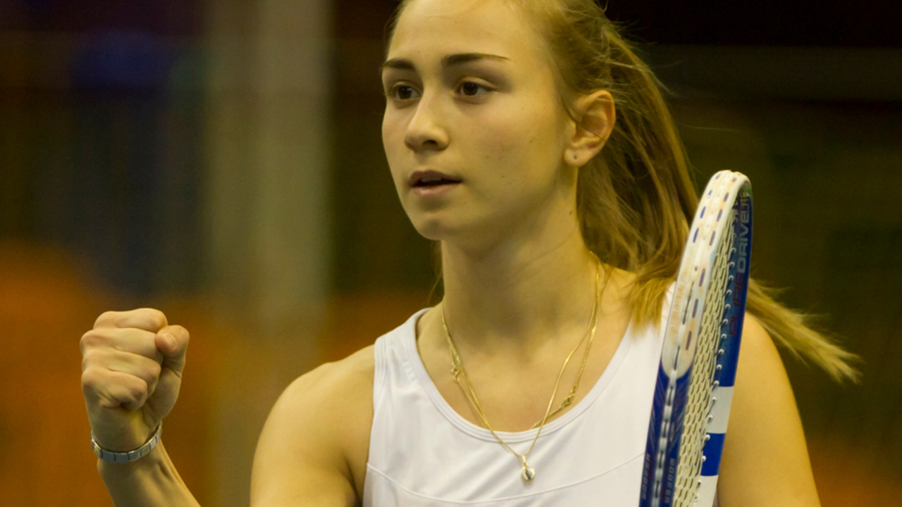 Aleksandra Krunić u meču Fed kupa protiv Kanade 2011. godine