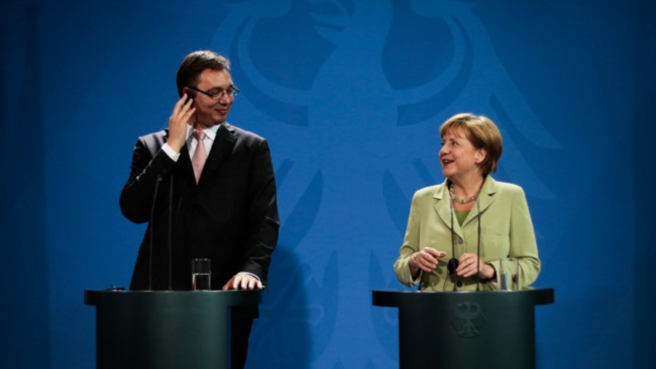 Aleksandar Vučić, Angela Merkel