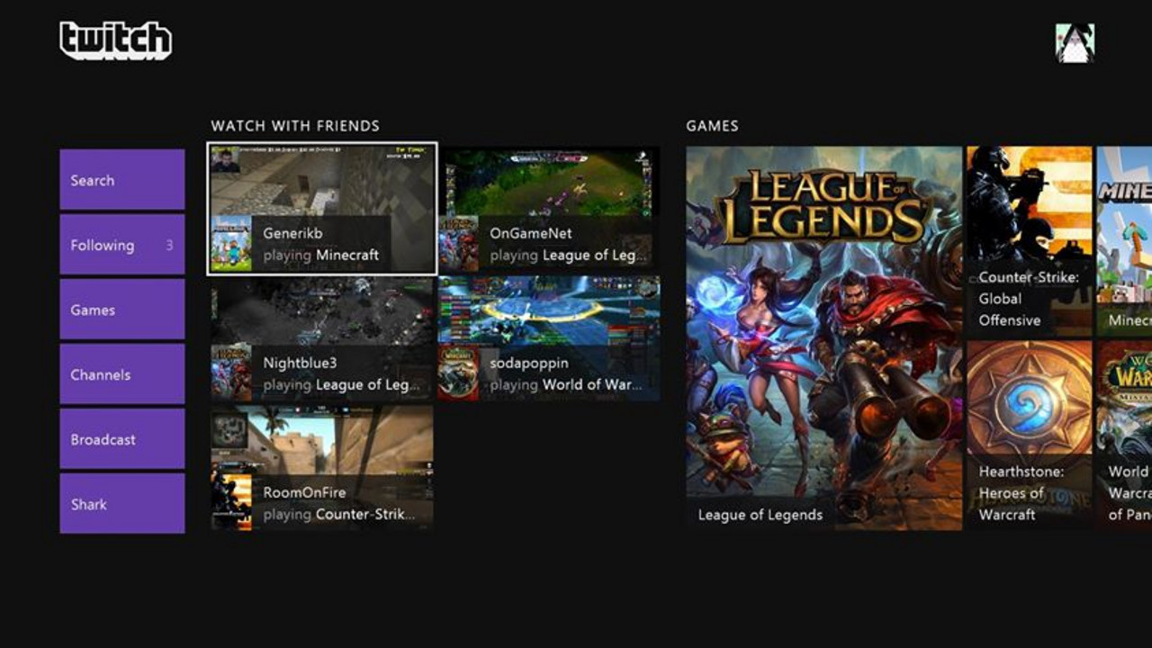 Twitch na Xboxu