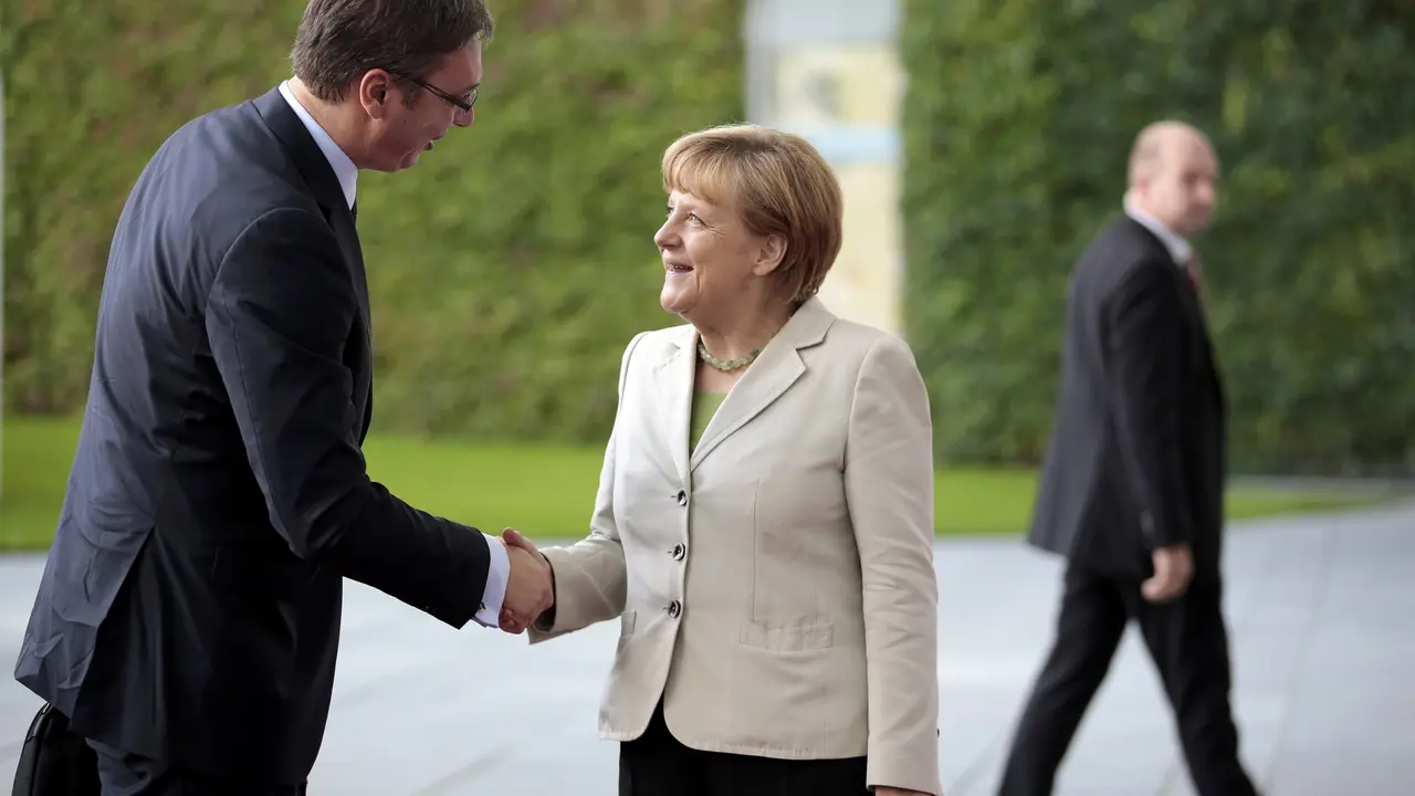 Aleksandar Vučić i Angela Merkel