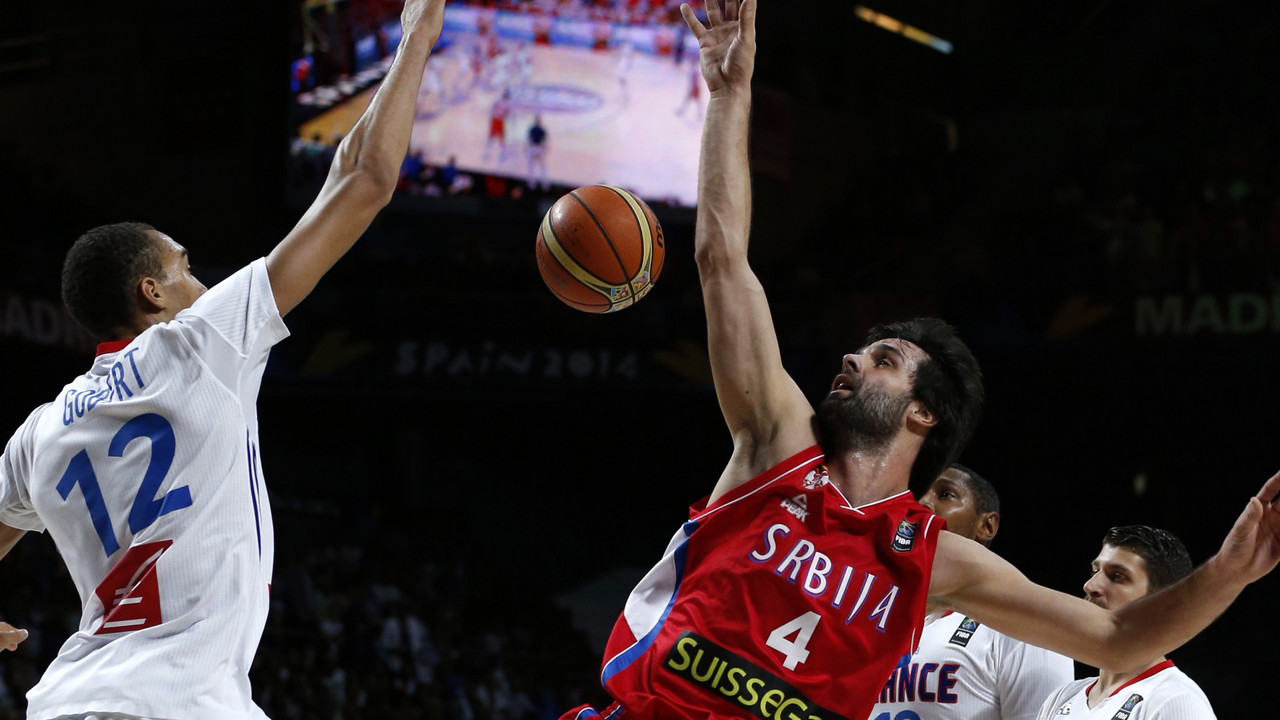 Miloš Teodosić na meču sa Francuskom