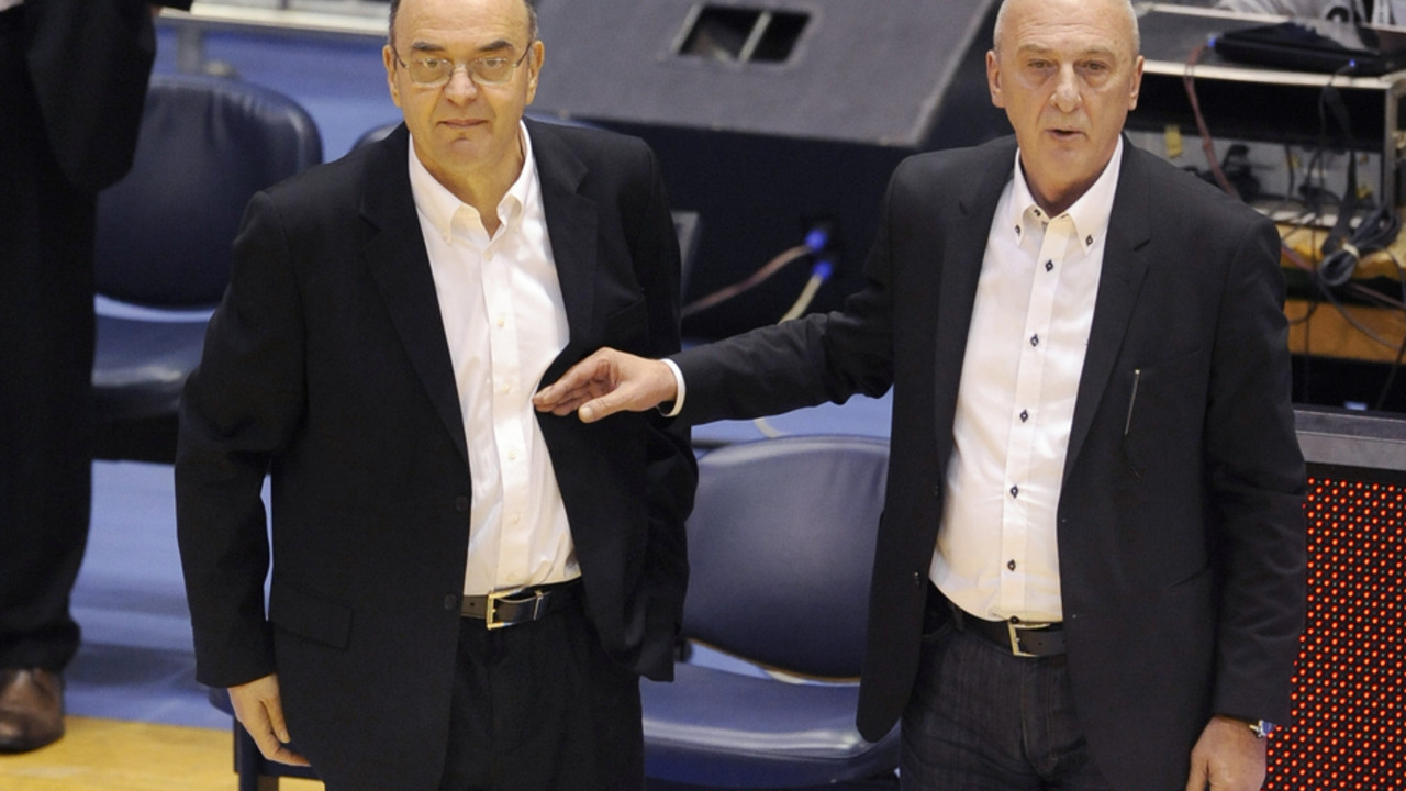 Sportski direktor Partizana Dragan Todorić i trener Duško Vujošević