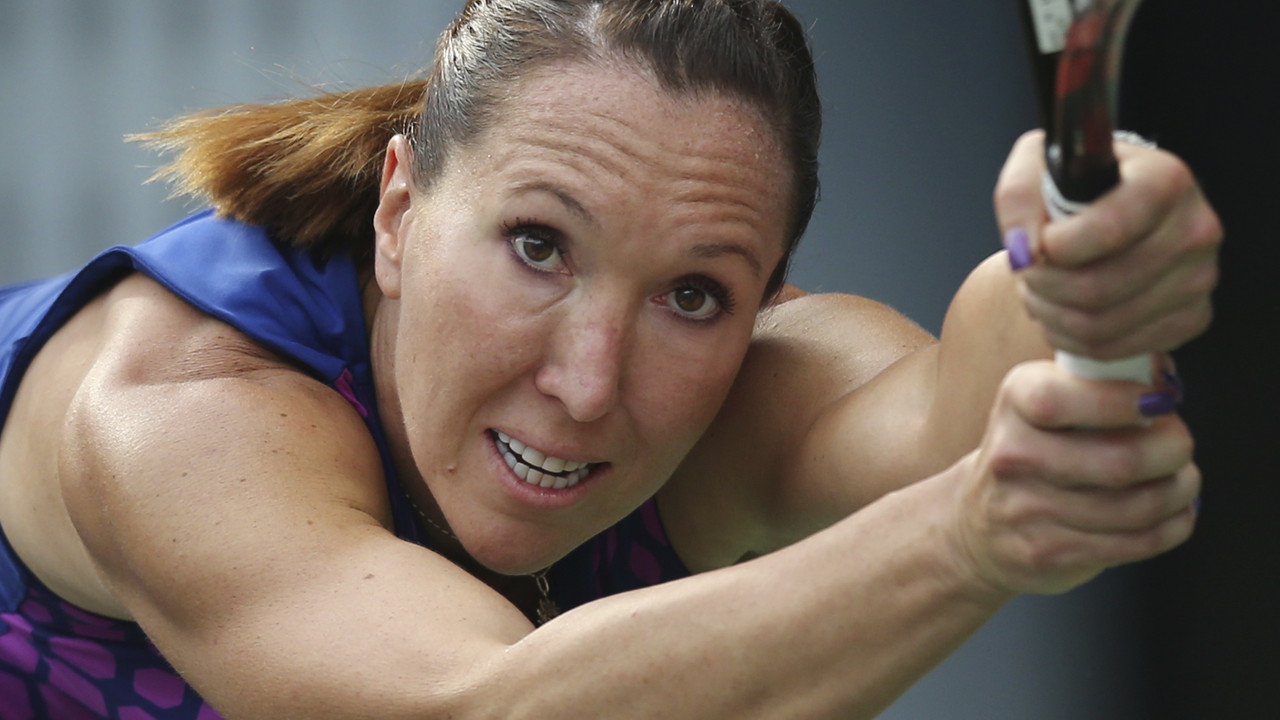 Jelena Janković u meču protiv Garbin Muguruse na WTA turniru u Tokiju
