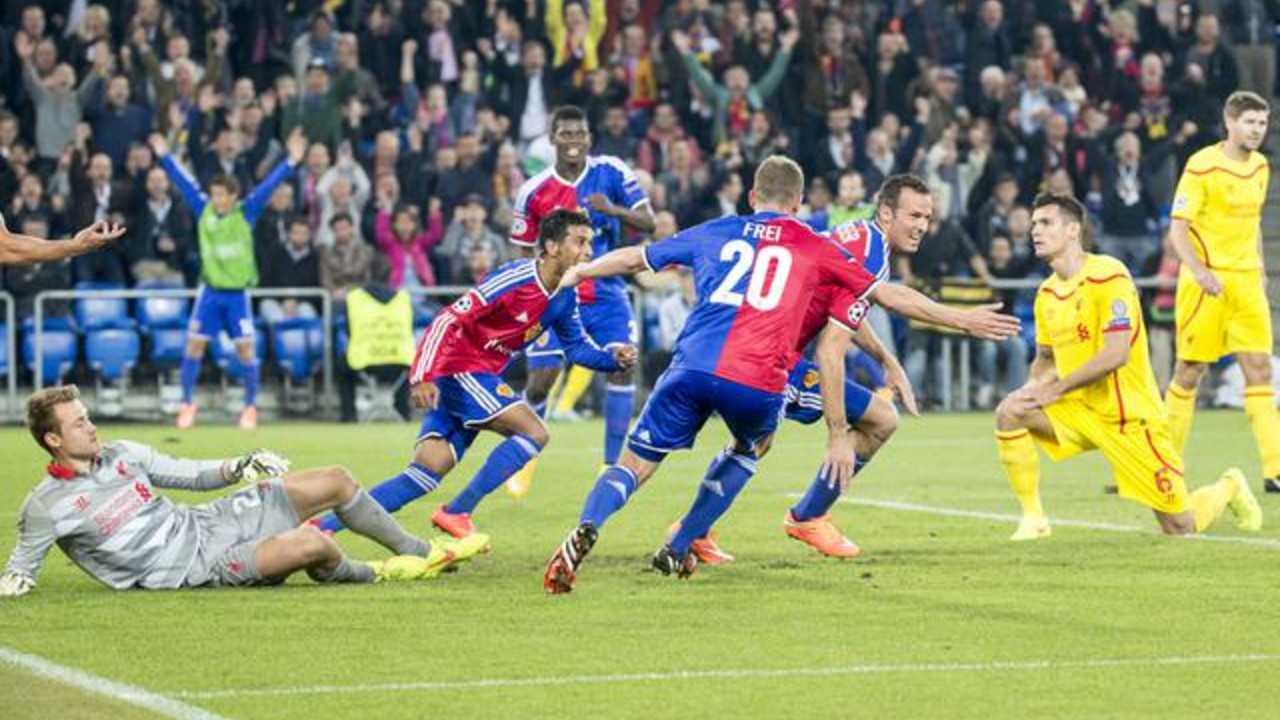 FK Bazel na meču protiv Liverpula
