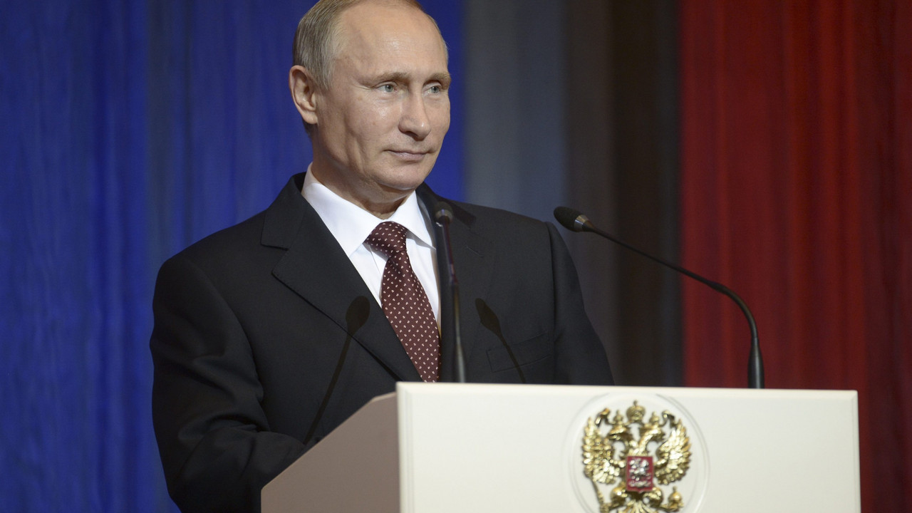 Vladimir Putin za govornicom UN