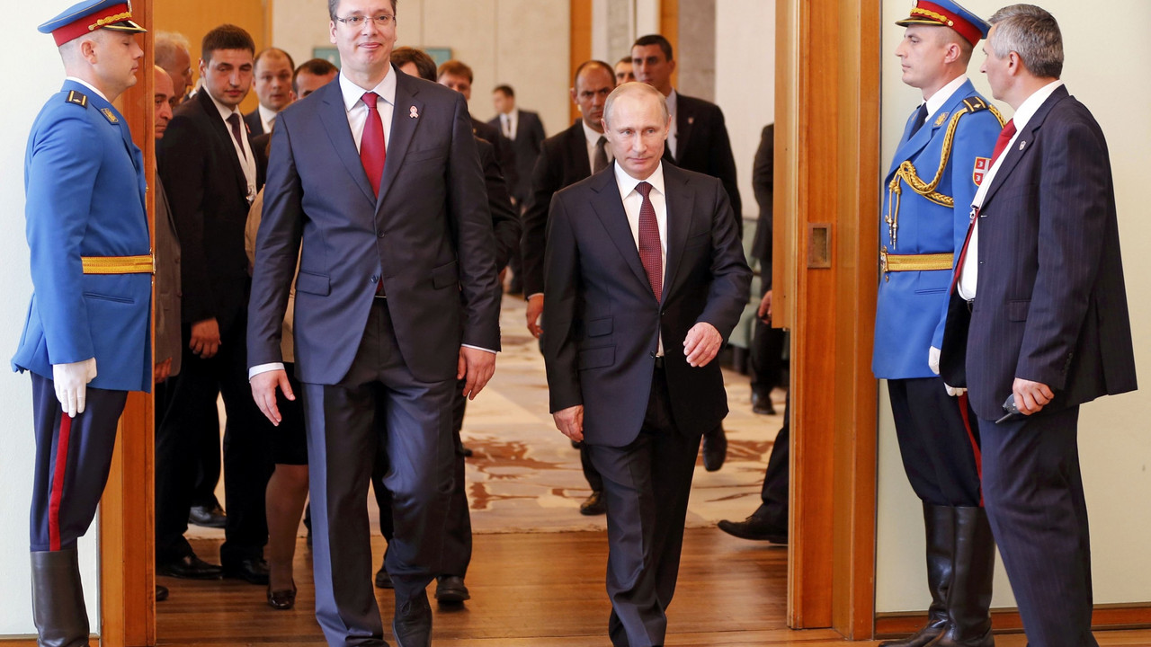 Putin i Vučić u palati