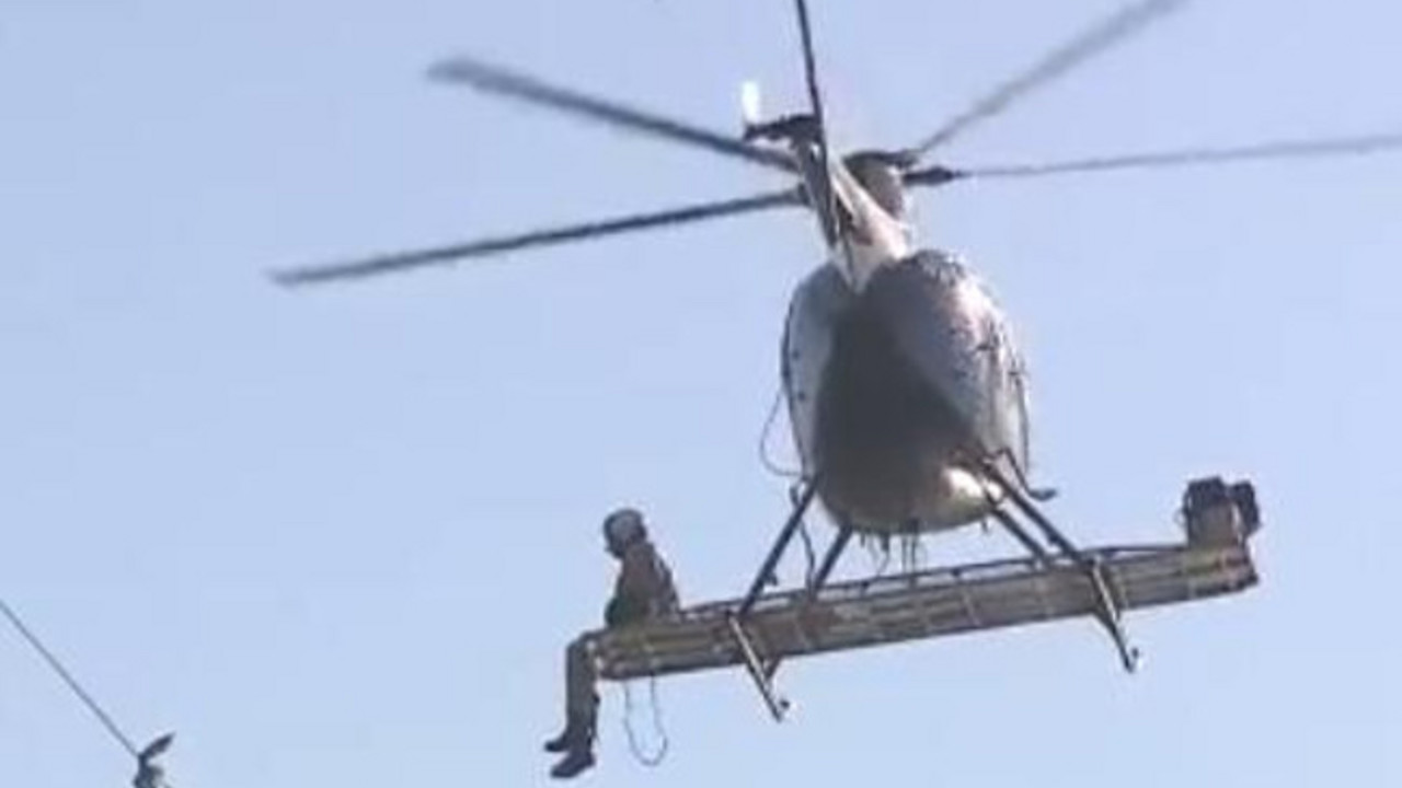 Spasavanje galeba helikopterom
