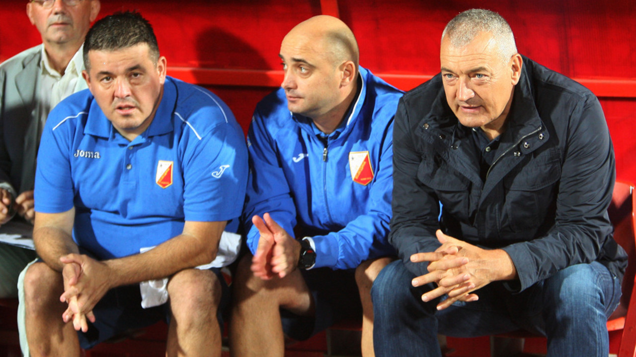 Zoran Marić i stručni štab Vojvodine