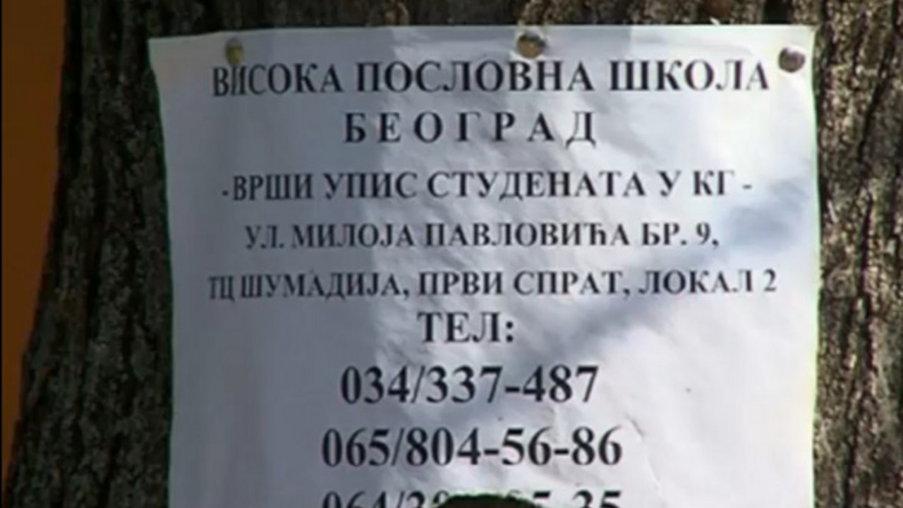 Reklama na drvetu