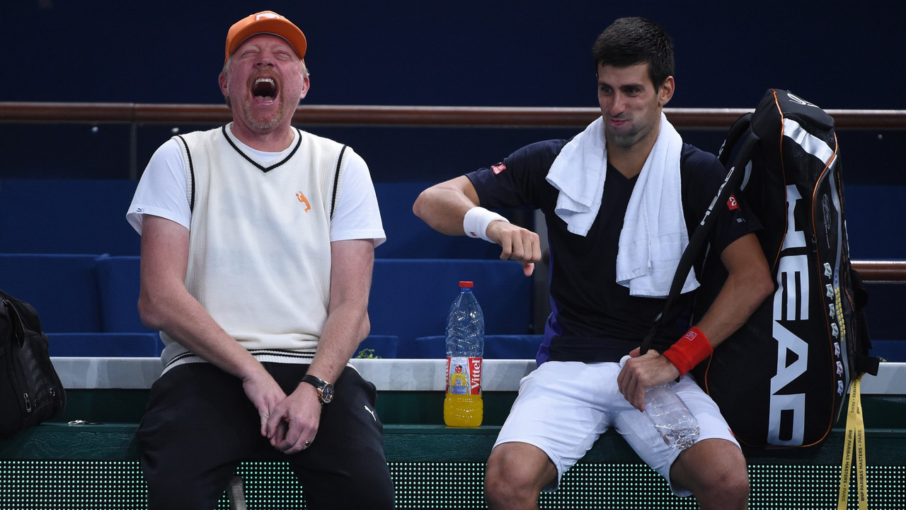 Boris Beker i Novak Đoković