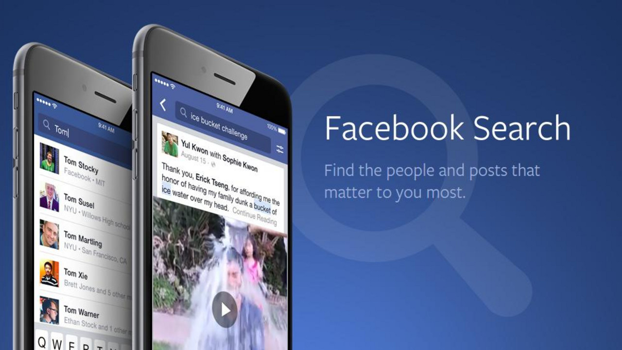 Facebook search