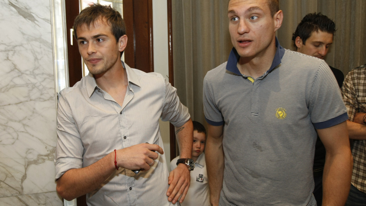 Danko Lazović i Nemanja Vidić 2010. godine