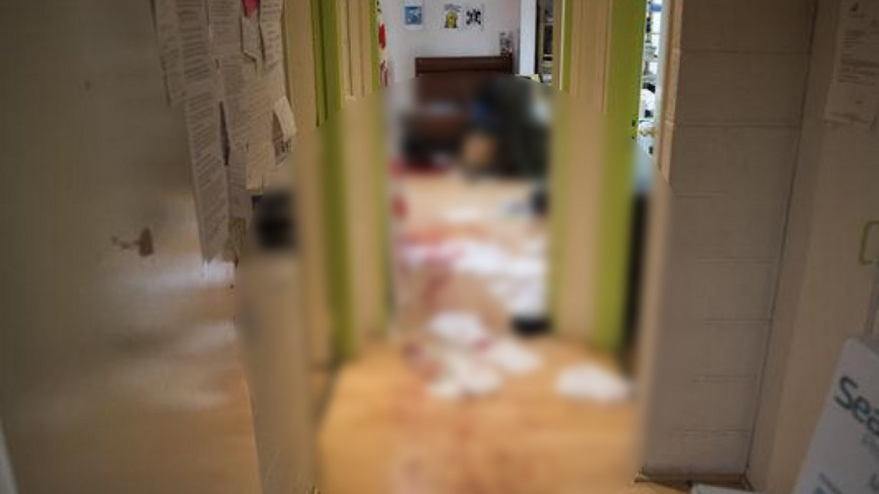Unutrašnjost redakcije posle napada