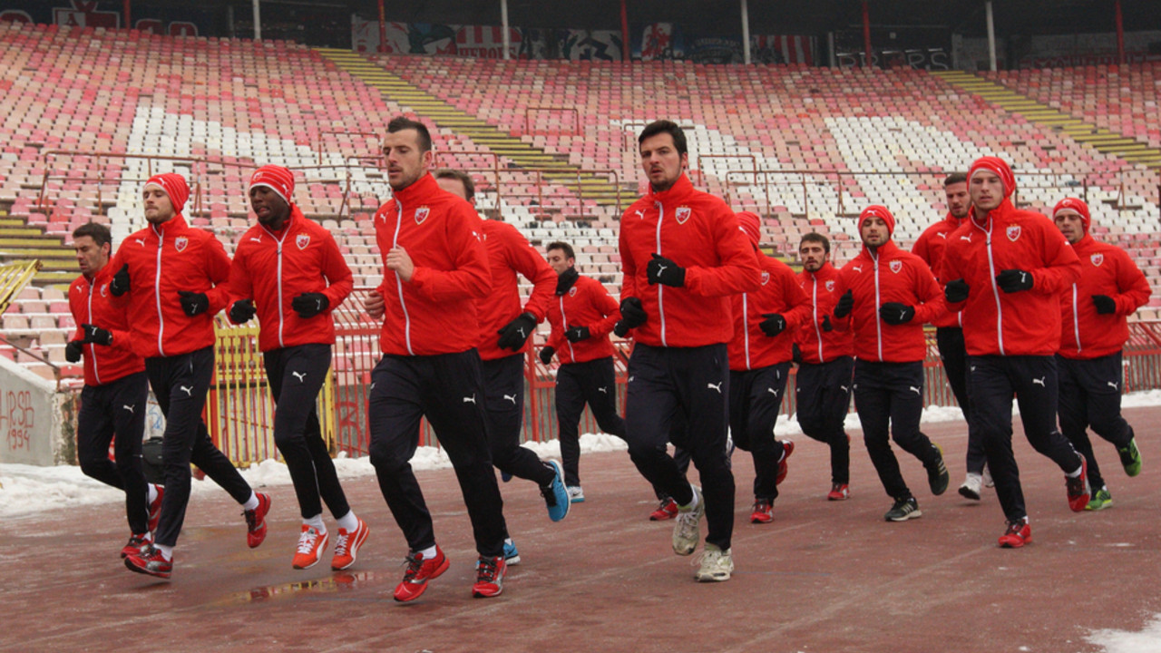 Fudbaleri Crvene zvezde na početku priprema