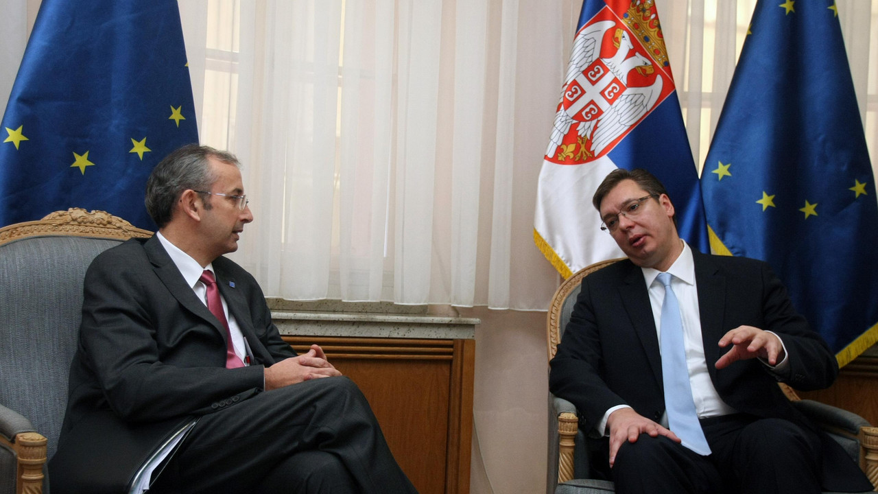 Aleksandar Vučić i Majkl Devenport