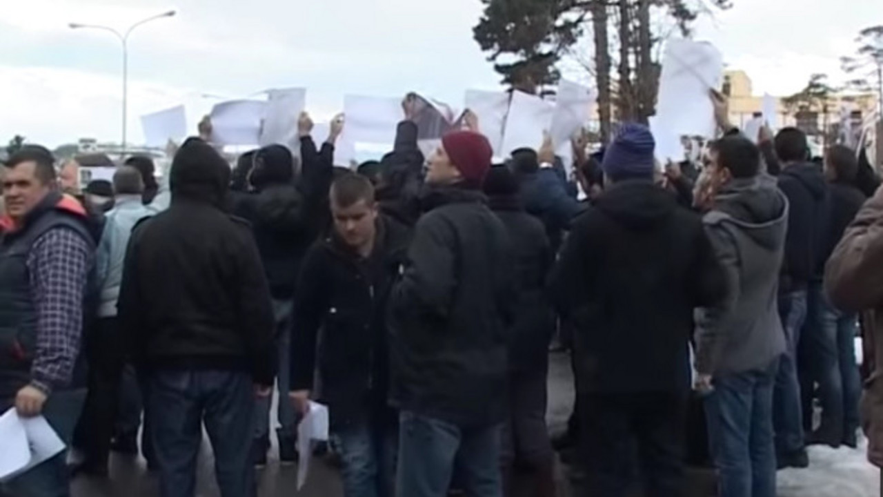 Albanci, protest, Kosovo