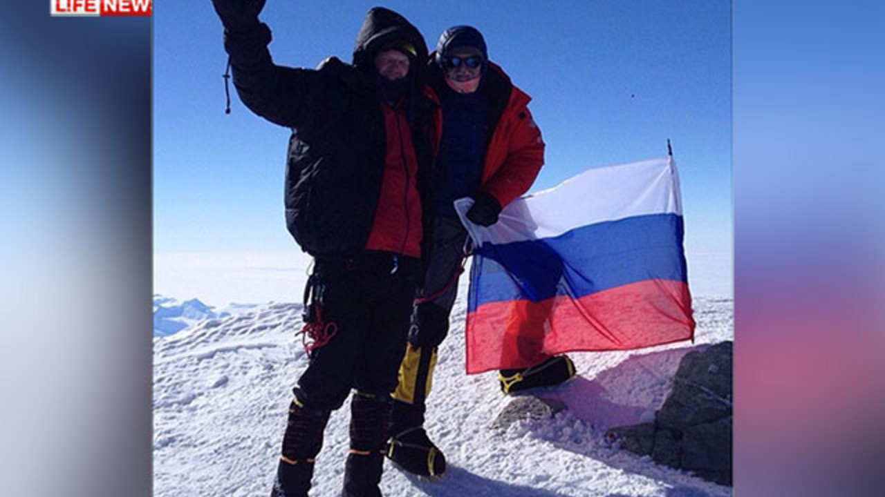 Aleksandar Sidjakin i Oleg Savčenko na Vinsonovom vrhu