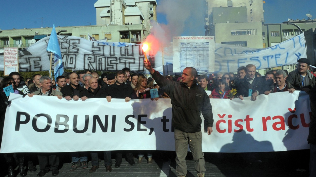 Protest studenata u Crnoj Gori zbog ekonomske situacije, 2012.