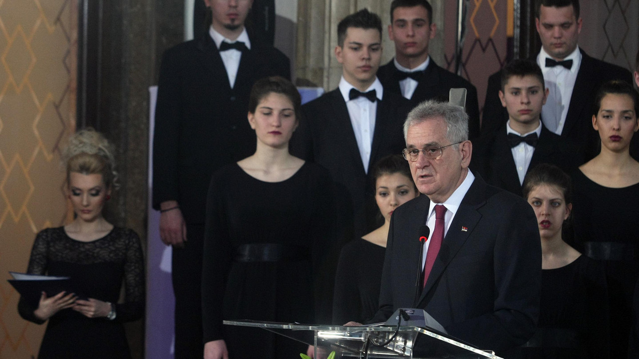 Tomislav Nikolić drži govor