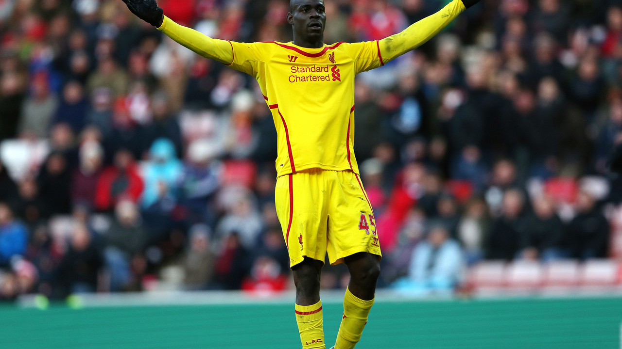 Mario Baloteli na utakmici Liverpula
