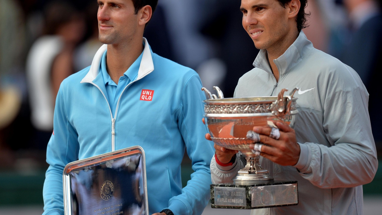 Novak Đoković i Rafael Nadal posle finala Rolan Garosa