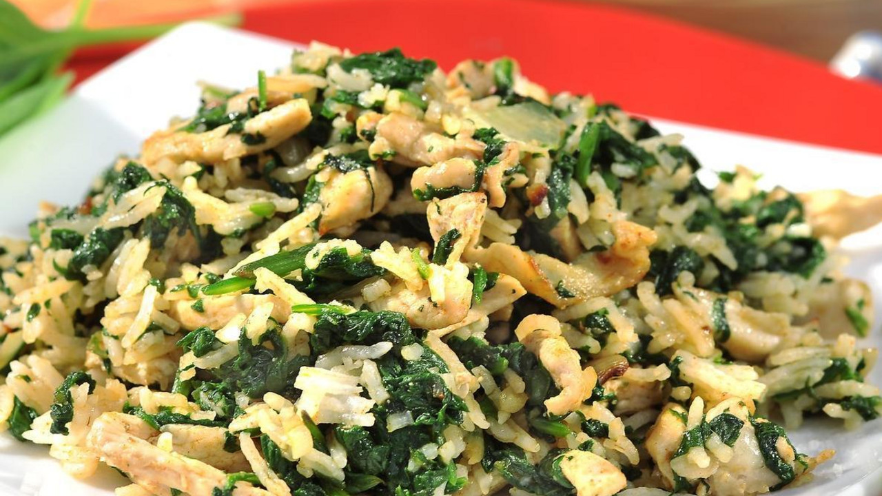 Rižoto sa spanaćem i piletinom