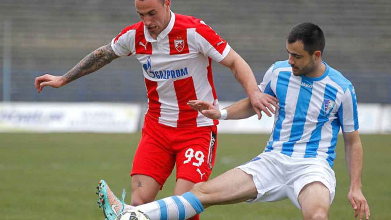 Petar Orlandić, na meču protiv Spartaka