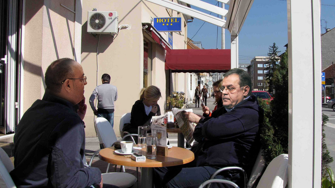 Duško Vujošević i Nebojša Čović na kafi