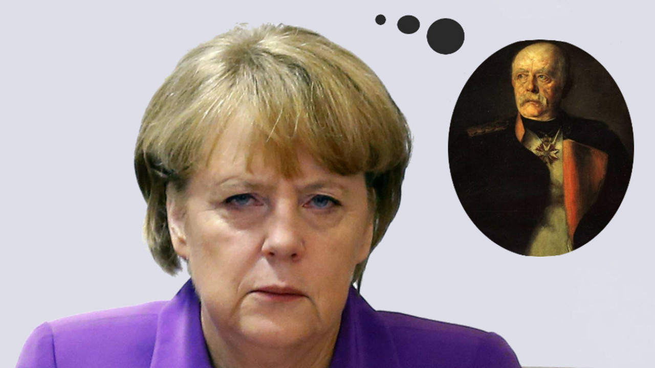 Anglela Merkel i Oto fon Bizmark