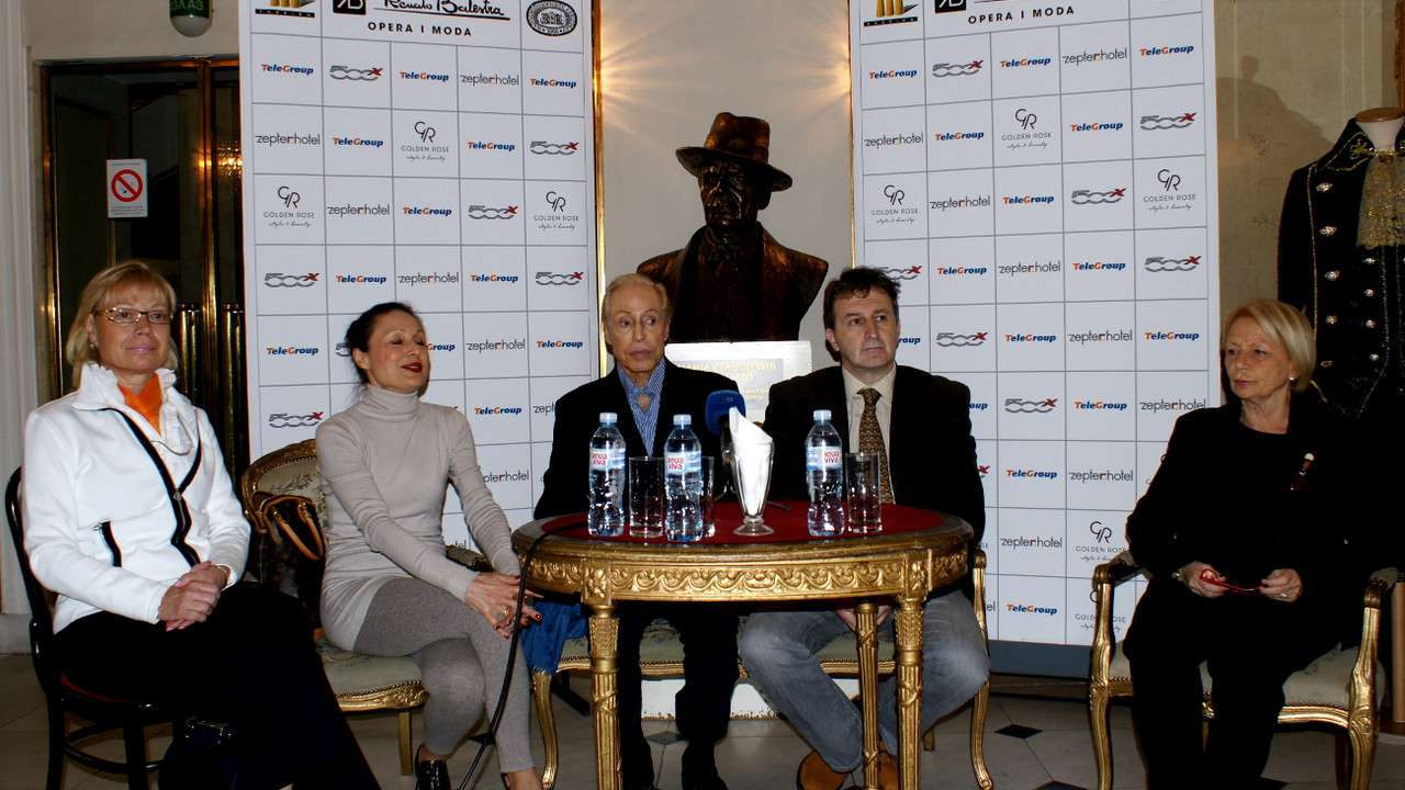 Renato Balestra i Dejan Savić na konferenciji za štampa