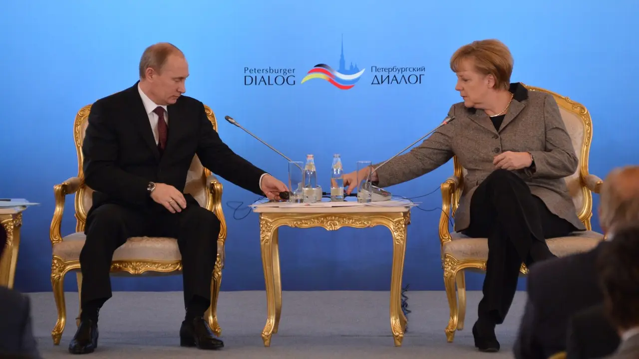 Angela Merkel i Vladimir Putin